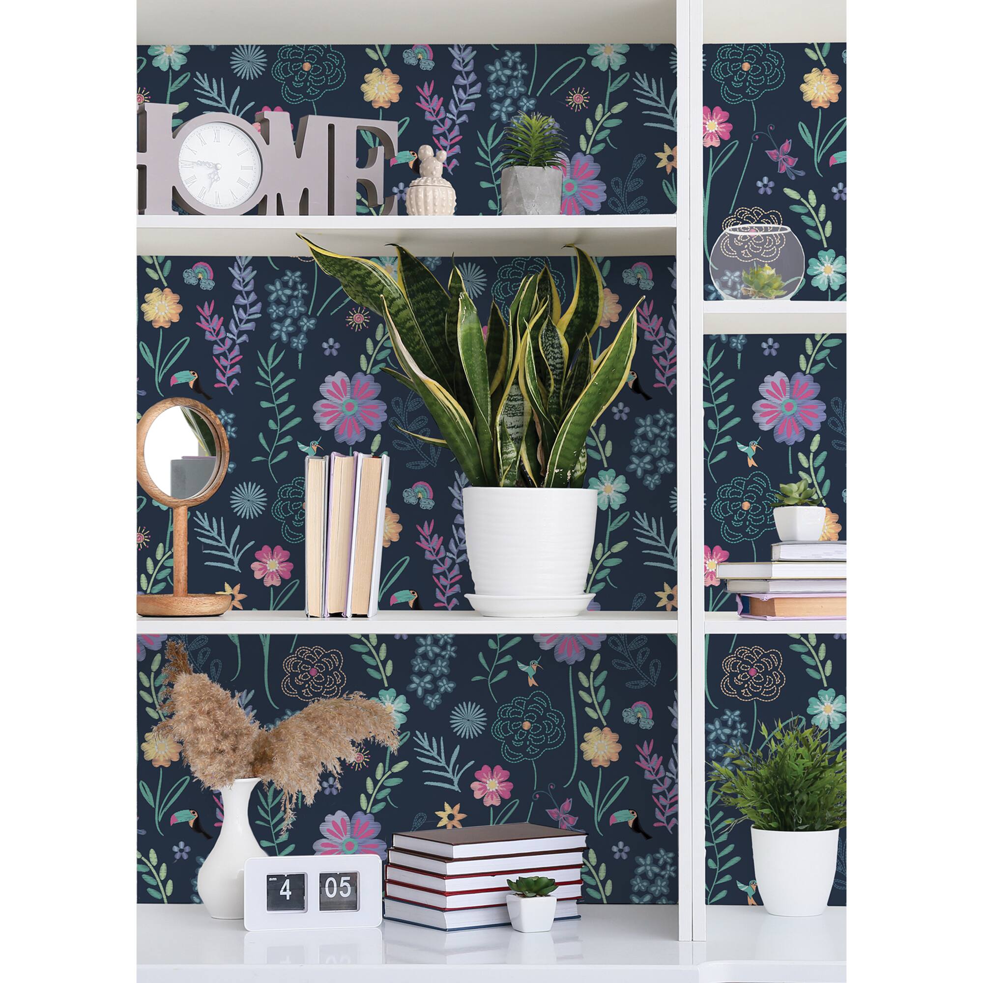 RoomMates Disney Encanto Embroidery Floral Peel & Stick Wallpaper